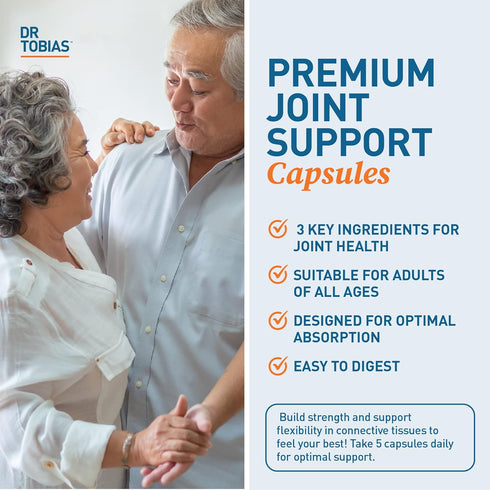 Dr. Tobias Joint Support Supplement, 240 Capsules, with Glucosamine Chondroitin MSM for Joint Health