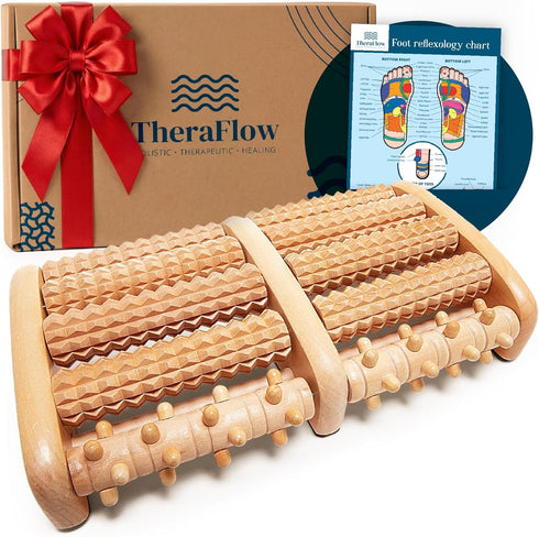 TheraFlow Foot Roller for Plantar Fasciitis Relief and Neuropathy Pain Relief for