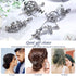 Syhood 6 Pieces Vintage Silver Celtic Hair Slide Hairpin – Celtic Knot Hair Stick Clips – Creative Barrette Accessories