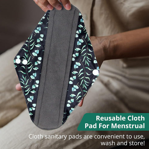 Langsprit Absorbent Reusable Menstrual Sanitary Pads/Washable Cloth Menstrual Period Pads,Reusable Panty