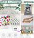 Solvra 10 100% PCS Fruit Print Swedish Dishcloths for Kitchen Biodegradabl, Reusable Cellulose Sponge Cloth, Ultra