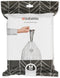 Brabantia PerfectFit Trash Bags, Size M/16 Gal, Thick Plastic Trash Can Liners with Drawstring Handles (40 Bags)
