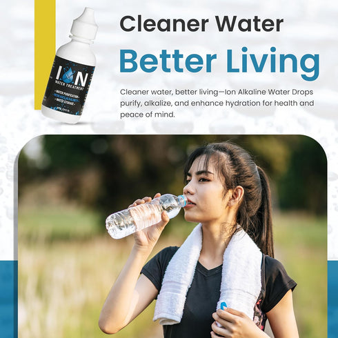 Ion Alkaline Water Drops, PH Booster & Water Treatment Drops