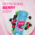 Secret Fresh Antiperspirant Deodorant for Women, 72hr Sweat & Odor Protection, Clear Gel, Berry Scent, 2.6 oz (Pack of