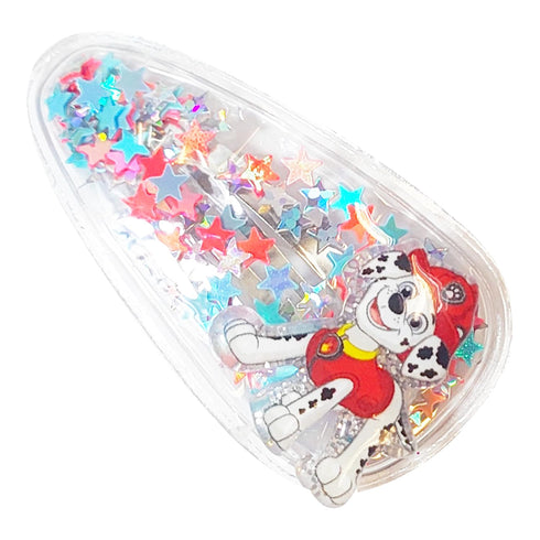 LUV HER 6pc Cute Hair Clips for Girls - Magical Confetti Character Charms Hair Accessories for Kids