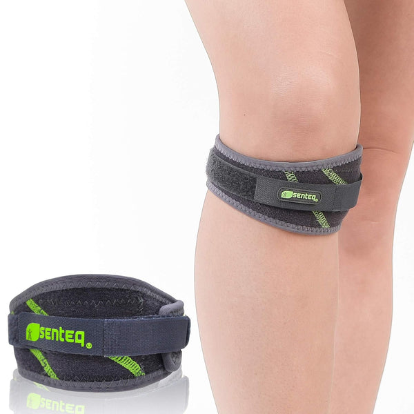 Adjustable Patella Knee Brace Strap for Running, Jogging, Basketball, Gym, Provides Stability, Protection, Great Gear