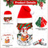 MUOUAKATE Christmas Money Holders for Cash, Christmas Mason Jar with Santa Hat Scarf and Stickers, DIY Cash Holder