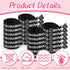 Taiyin 68 Pcs Cheer Hair Ties Bulk, Cheerleader Gifts, Motivational Wristbands for Cheer Squad