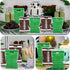 WJIAAA 60 Pcs Football Goodie Bags with Handle, Party Favors Treat Snack Bags Plastic Rugby Theme Goodie Bag for Sports