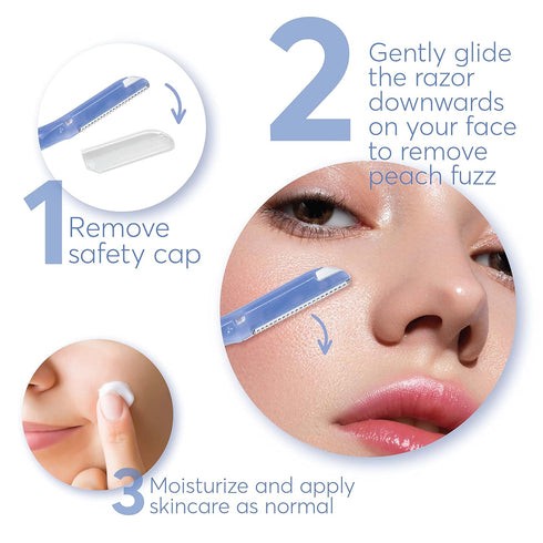 Kai About Face Ultimate Complete Facial Perfecting Kit - 3 Beauty Groomers for Shaving & Exfoliating