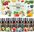 Fruity Essential Oils Set - 6x10ML Fruit Fragrance Oil for Diffuser, Aromatherapy,