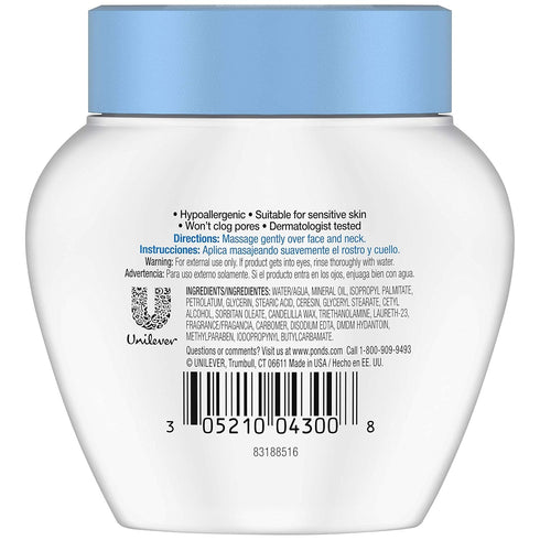Pond's Dry Skin Cream, Rich Hydrating Skin Cream, 3.9 Oz