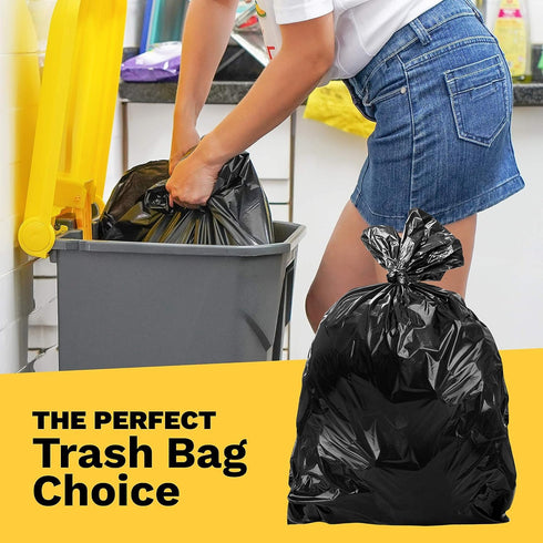 Drum Liners 55 Gallon Trash Bags, 30 COUNT, 2 Mil Heavy Duty, 55-60 Gallon Drum Liners, Made In USA