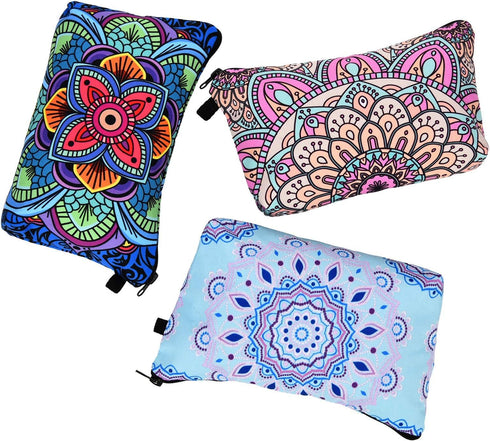 6 Pieces Waterproof Makeup Bag Set, Zippered Travel Packing Bags, Small Cosmetic Accessory Organizer (Multicolor)