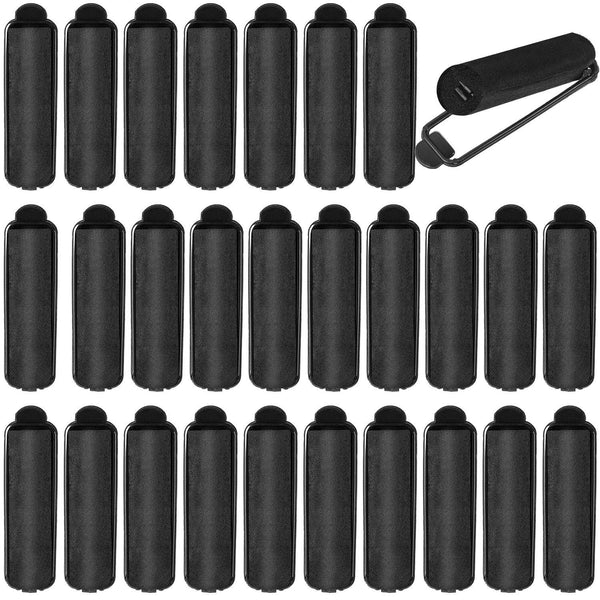 WILLBOND 40 Pieces Satin Hair Rollers - Sponge Curlers for Soft Waves, Flexible Styling for Black Hair