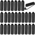 WILLBOND 40 Pieces Satin Hair Rollers - Sponge Curlers for Soft Waves, Flexible Styling for Black Hair