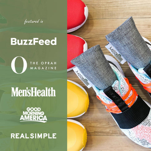 Moso Natural Shoe Deodorizer Insert, 3 Pack, Charcoal Odor Absorber for Shoes, Unscented Shoe Odor Eliminator