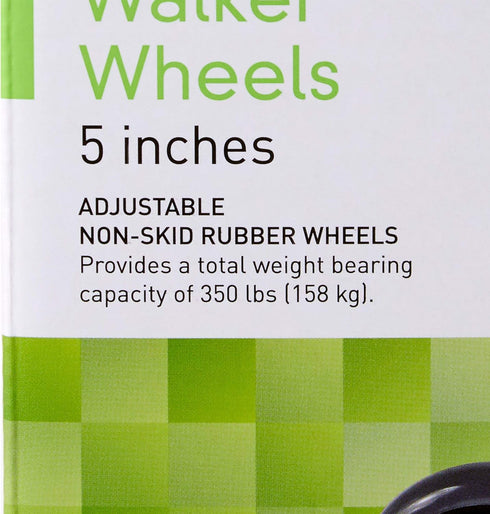 McKesson Universal Walker Wheels, Adjustable, 5 in Caster Wheels, 1 Pair