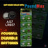 PoundMax AG7 LR927 1.5v 10 Count Batteries Alkaline Button Cell Battery