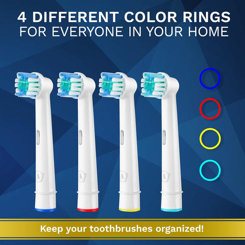 Replacement Toothbrush Heads Compatible with Oral B, 16 Pack Aster Toothbrush Head Refill