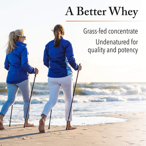 Whey Factors by Natural Factors, Grass Fed Whey Protein Concentrate, Unflavored, 2 lb, Aids Muscle Development