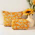 2 Pieces Little Flower Makeup Bag, Large Capacity Canvas Travel Toiletry Organizer for Women