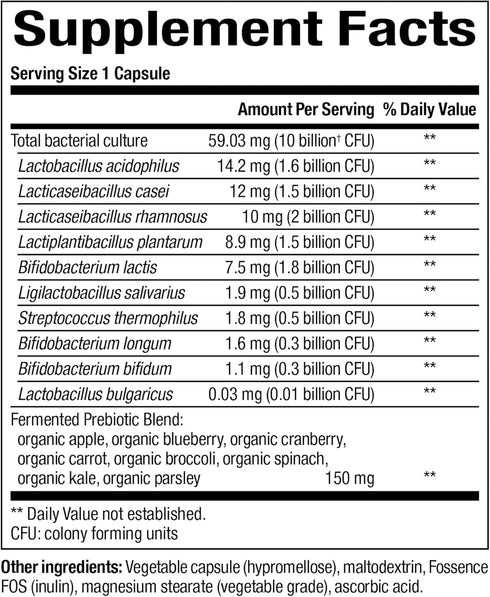 Natural Factors Whole Earth & Sea from, Whole Food Synbiotic Pre + Probiotic, Fermented Digestive Enzymes, 60 Vegetarian Capsules