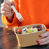 MATANA 200 Pack Natural Disposable Wooden Cutlery Set, 50 Forks, 50 Knives, 50 Spoons, Biodegradable Bamboo
