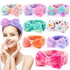 8 Pack Spa Headband for Women - Soft Coral Fleece Skincare Headband for Washing Face, Makeup, Facial Masks