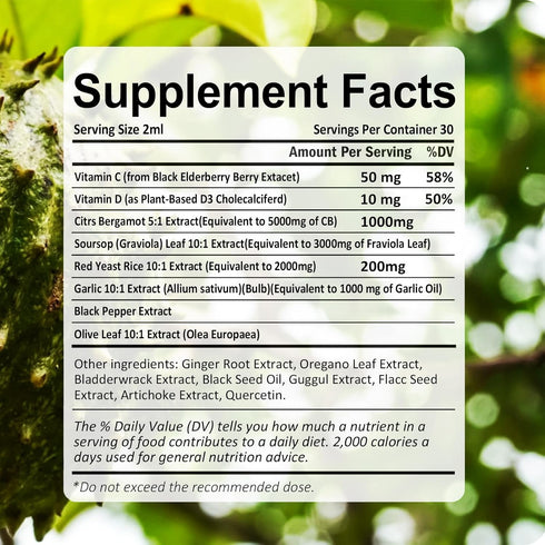 Resona Official 2OZ (1) Red Yeast Rice Cleanse, Citrus Bergamot Red Yeast Rice, Cholesterol Support Blend with Citrus
