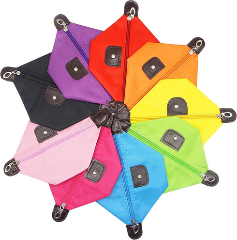YAODHAOD Makeup Bag Bulk Toiletry Pouch - Waterproof Cosmetic Storage Bags with Zipper (9 Colors)