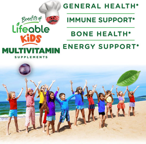 Doctors Finest Multivitamin Gummies for Kids - Vegetarian, Gluten-Free, Great Tasting Fruit Flavors, 120 Jellies