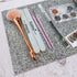 Nail Art Table Mat - EBANKU Nail Art Hand Rest Pad for Cushion, Shiny Nail Mat Desk Pad, Washable Manicure Tools