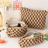 LYDZTION Makeup Bag for Women, 1Pcs Large Capacity Cosmetic Bag and 1Pcs Pencil Case Travel Toiletry Organizer