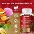 Premium Berberine HCl Gummies (1200mg) with Ceylon Cinnamon, Turmeric, Milk Thistle, and Artichoke - Sugar Free Gluten Free High Potency Supplement