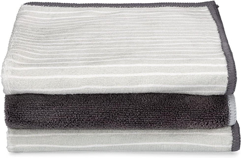 Set 3, Full Circle Renew Collection All-Purpose Recycled Microfiber Cloths, of Stripes Print