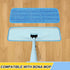 16.5 Inch Reusable Mop Pads - Microfiber Spray Mop Replacement Heads for Wet/Dry Mops (5 Pack) Compatible with Bona