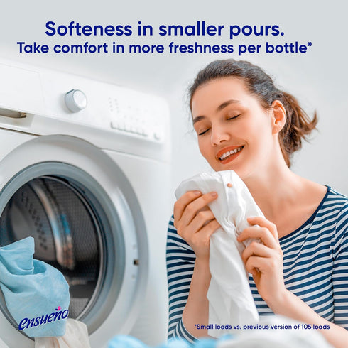 Ensueño Max Liquid Fabric Softener, Spring Fresh Scent, 125 oz, Long-Lasting Freshener and Wrinkle Eliminating