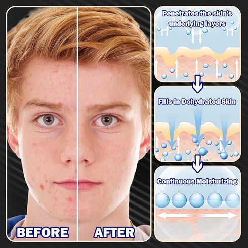 5 Pcs Men's Facial Sheet Mask, Hydrating Skincare Gift Set for Men, Moisturizing Soothing Facial Masks