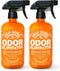 Angry Orange Pet Odor Eliminator, Citrus Deodorizer for Strong Dog or Cat Pee Smells, 2 Pack for Carpet, Furniture &