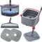 Heavy Duty Square Spin Mop for Floor Cleaning, Separate Compartment for Clean