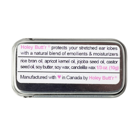 Pierced Owl Holey Butt'r Premium Stretched Ear Lobe Cream, Vegan, 10g / .35 ounce
