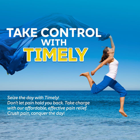 Timely Naproxen Sodium 220 mg, 300 Caplets for Pain Relief, Fever Reducer, Minor Arthritis Pain, Menstrual Cramp