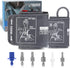 Full-Size Blood Pressure Replacement Cuffs - 5.9-9.5 & 9-21 Inches, Compatible with Omron and Other Brands (Cuffs Only)