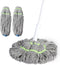 BOOMJOY Self Wringing Mop for Floor Cleaning, Long Handled Twist Mop with 2 Microfiber Washable Heads