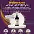 Immunity 1.67 oz WellnessOne Iodine Drops for Thyroid Support - Fast Acting Liquid Iodine Supplement from Potassium