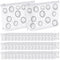 50 Pcs Clear Zipper Pouches - Leakproof PE Makeup Pouches for Toiletry Bags, Transparent Travel Cosmetic Bags