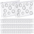 50 Pcs Clear Zipper Pouches - Leakproof PE Makeup Pouches for Toiletry Bags, Transparent Travel Cosmetic Bags