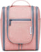 Narwey Small Hanging Toiletry Bag - Women Travel Makeup Organizer for Toiletries and Cosmetics (Medium, Pink)