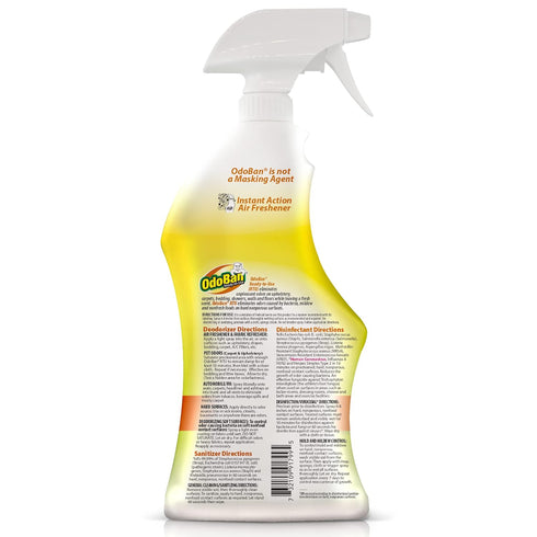 OdoBan Ready-to-Use Disinfectant and Odor Eliminator, Citrus Scent, Set of 2, 32 oz Spray & 1 Gallon Concentrate